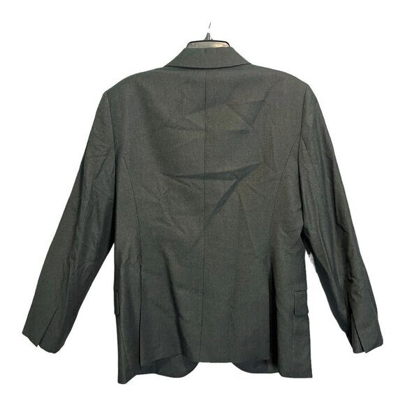 THEORY Fitted Blazer Wool Sleek Flannel 1 Button Jacket - Picture 7 of 9